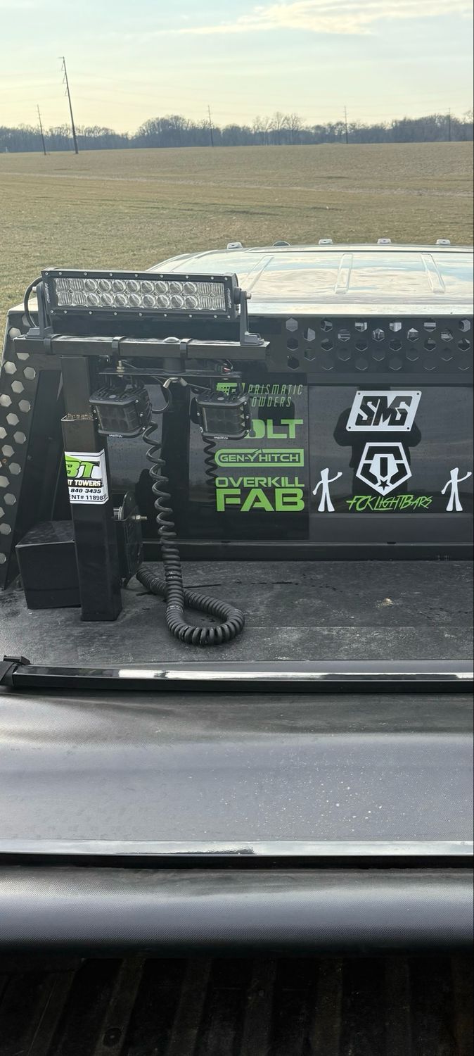 9 Foot Single Truck Bed Mounted Light Tower 23,200 Lumens