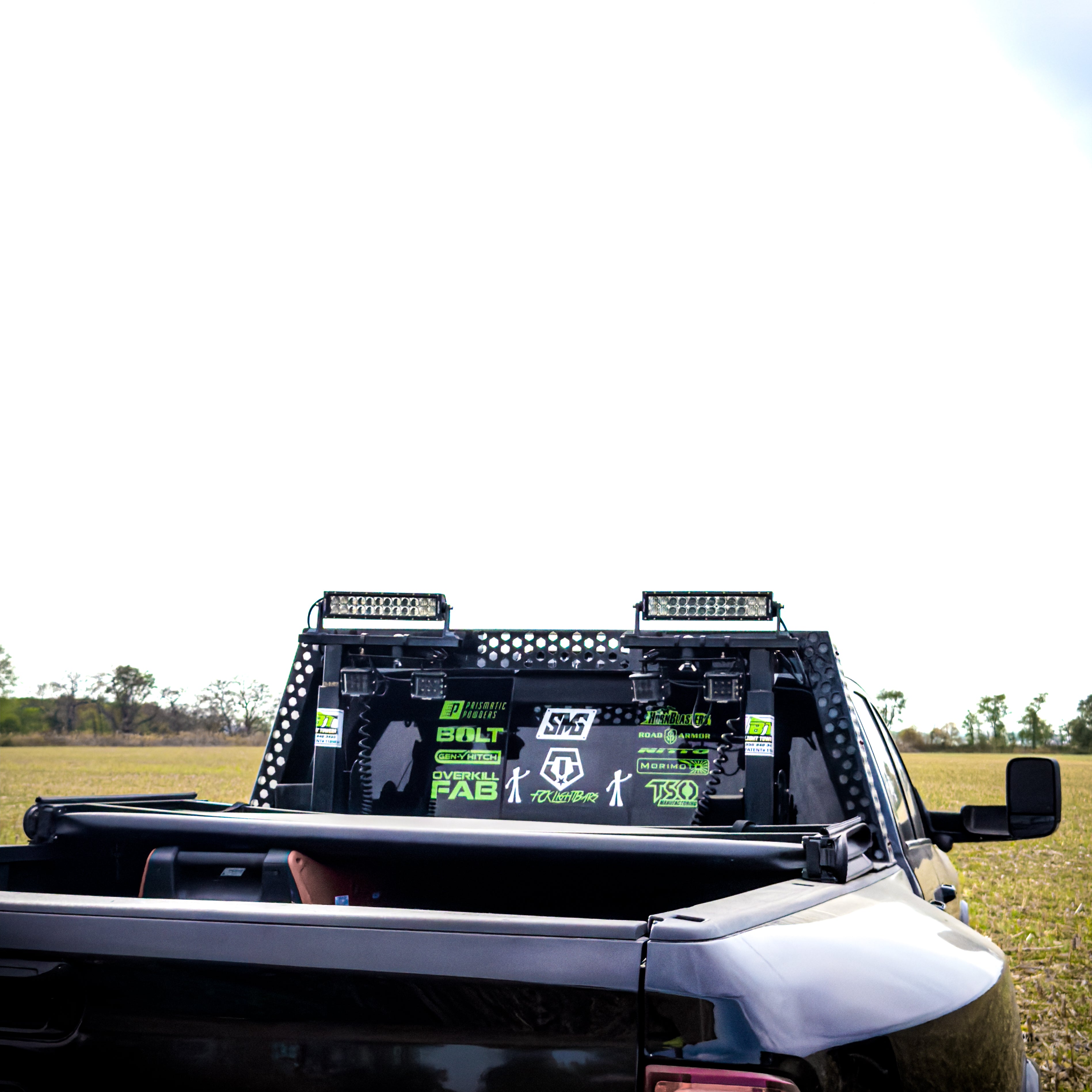9 Foot Tall Set Truck Bed Mounted Light Tower 46,400 Lumens
