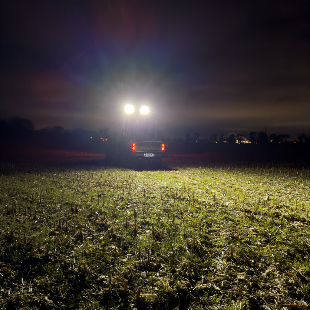 12 Foot Set of 2 Truck Bed Mounted Light Towers 14,360 Lumens