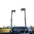 12 Foot Set of 2 Truck Bed Mounted Light Towers 14,360 Lumens