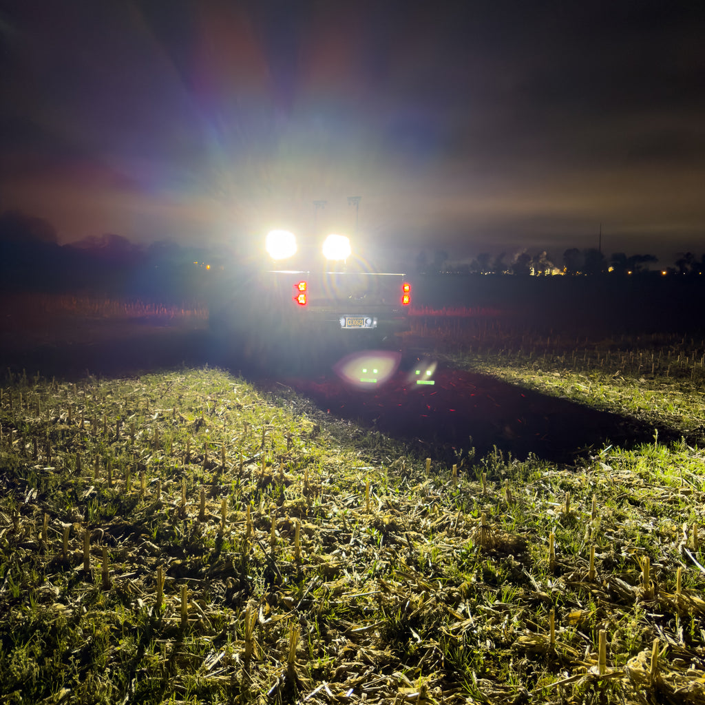 12 Foot Set of 2 Truck Bed Mounted Light Towers 14,360 Lumens